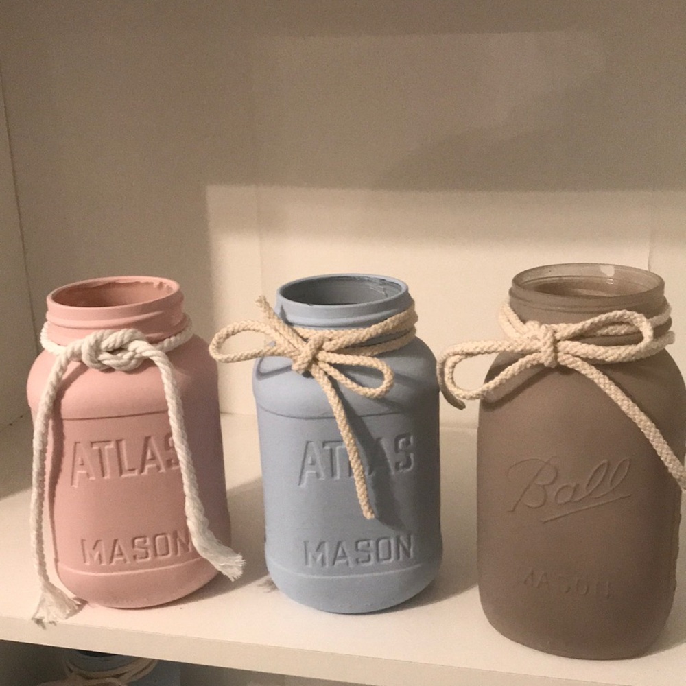 Mason jars home decor. Can buy separately or all together